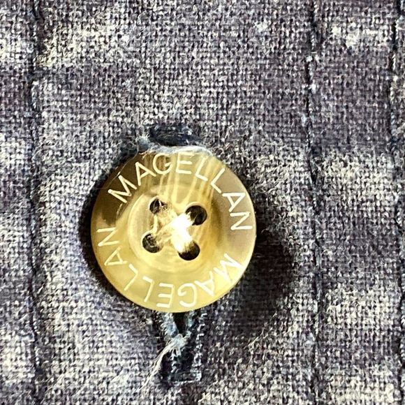 Mens XXL Magellan Outdoors Blue Button Down - Picture 5 of 11